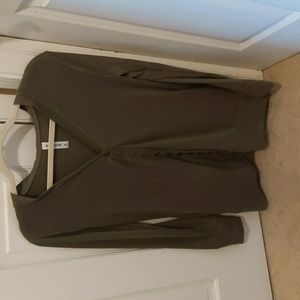 Women's button up v-neck top